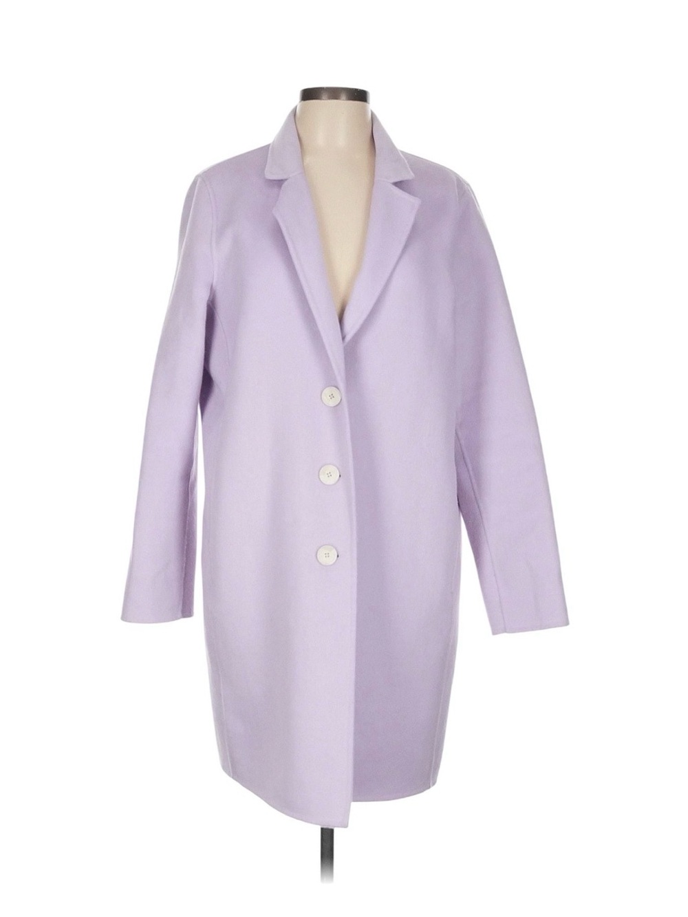 Banana Republic Lavender Single-Breasted Trench Coat